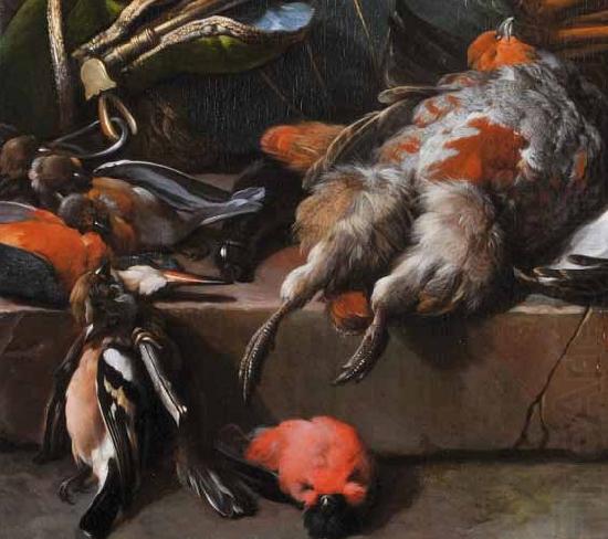 Still life with birds, Melchior de Hondecoeter